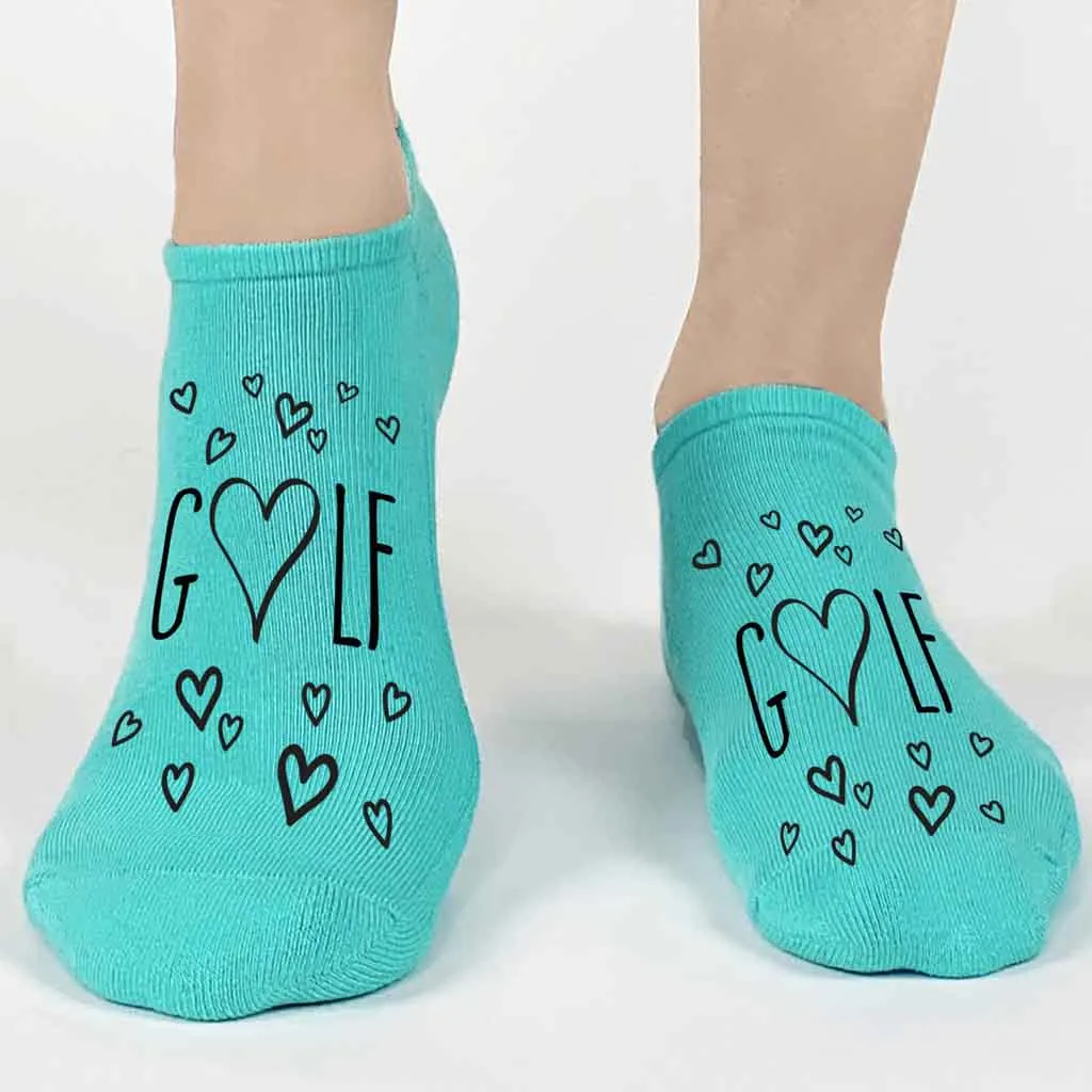 3 Pair Pack Golf Socks, Funny Golf Gift Socks for Her