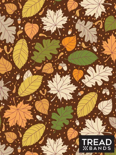 All-Season Contoured Headband - Falling Leaves