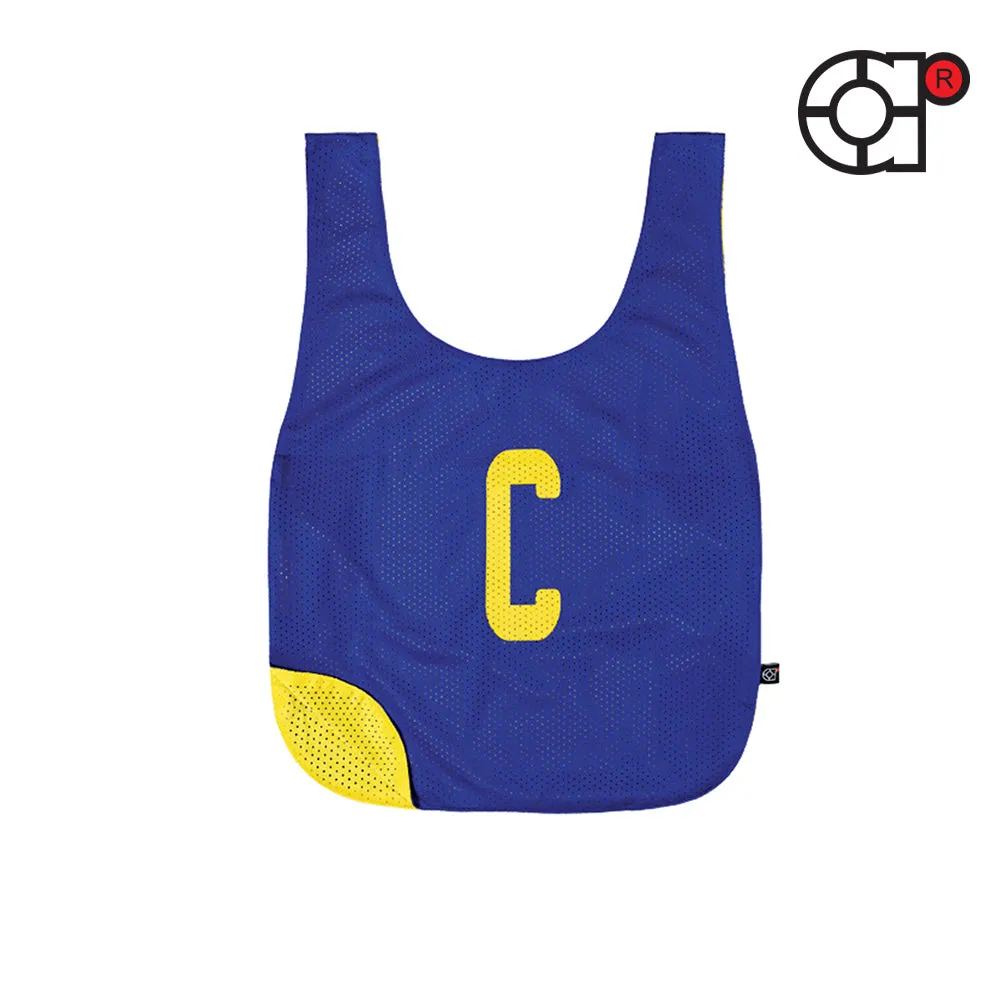 ARORA MICROFIBER MESH NETBALL REVERSIBLE SENIOR & JUNIOR SET (ROYAL/YELLOW)