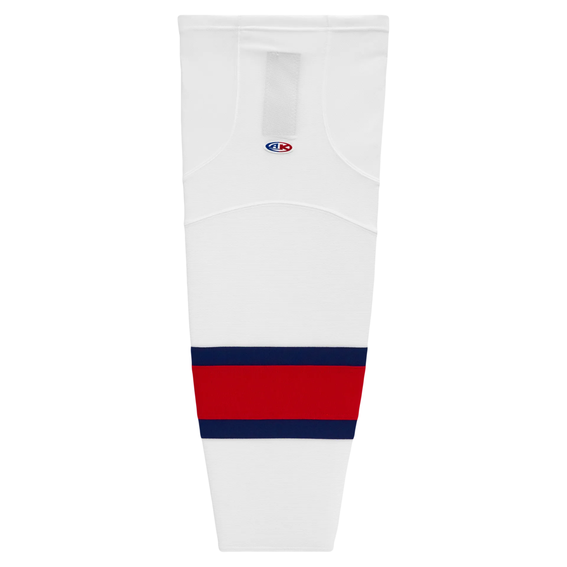 Athletic Knit (AK) HS2100-765 White/Navy/Red Mesh Ice Hockey Socks