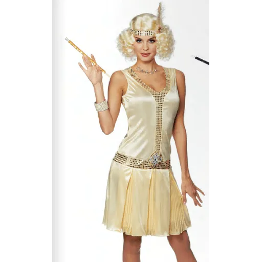 Classic 1920's Champagne Debutante Dress