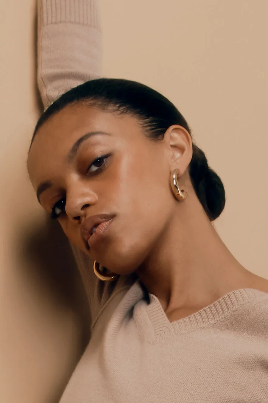 Crescent Hoop Earrings