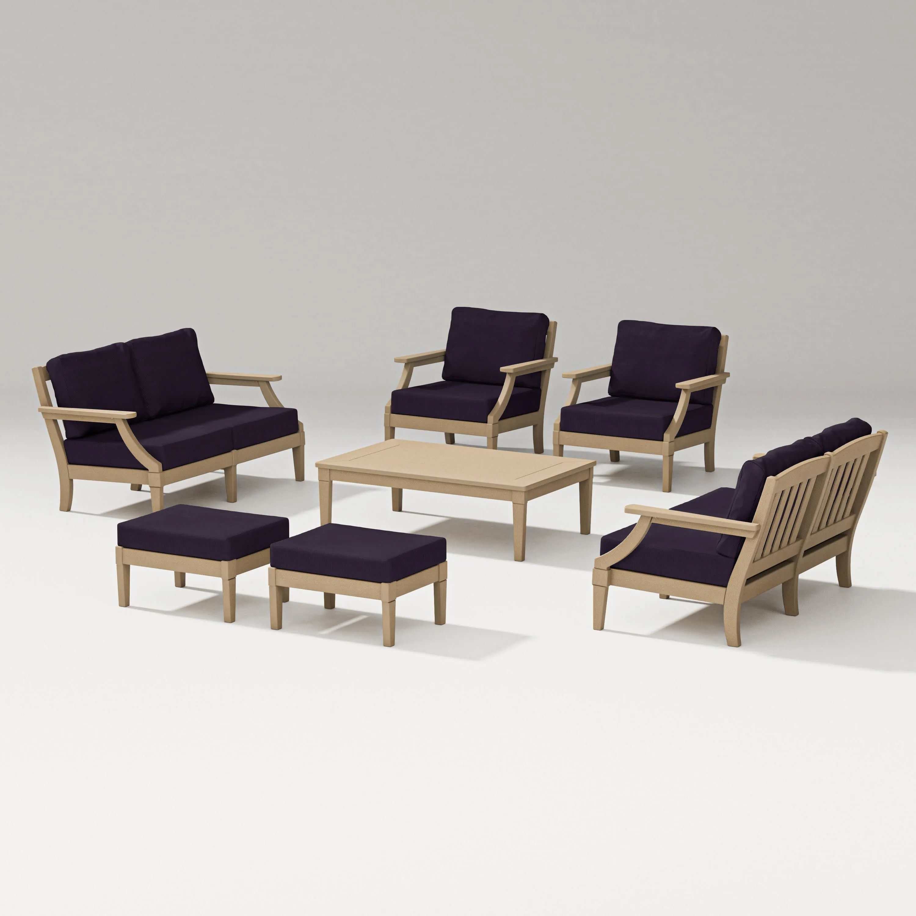 Estate 7-Piece Lounge Loveseat Set