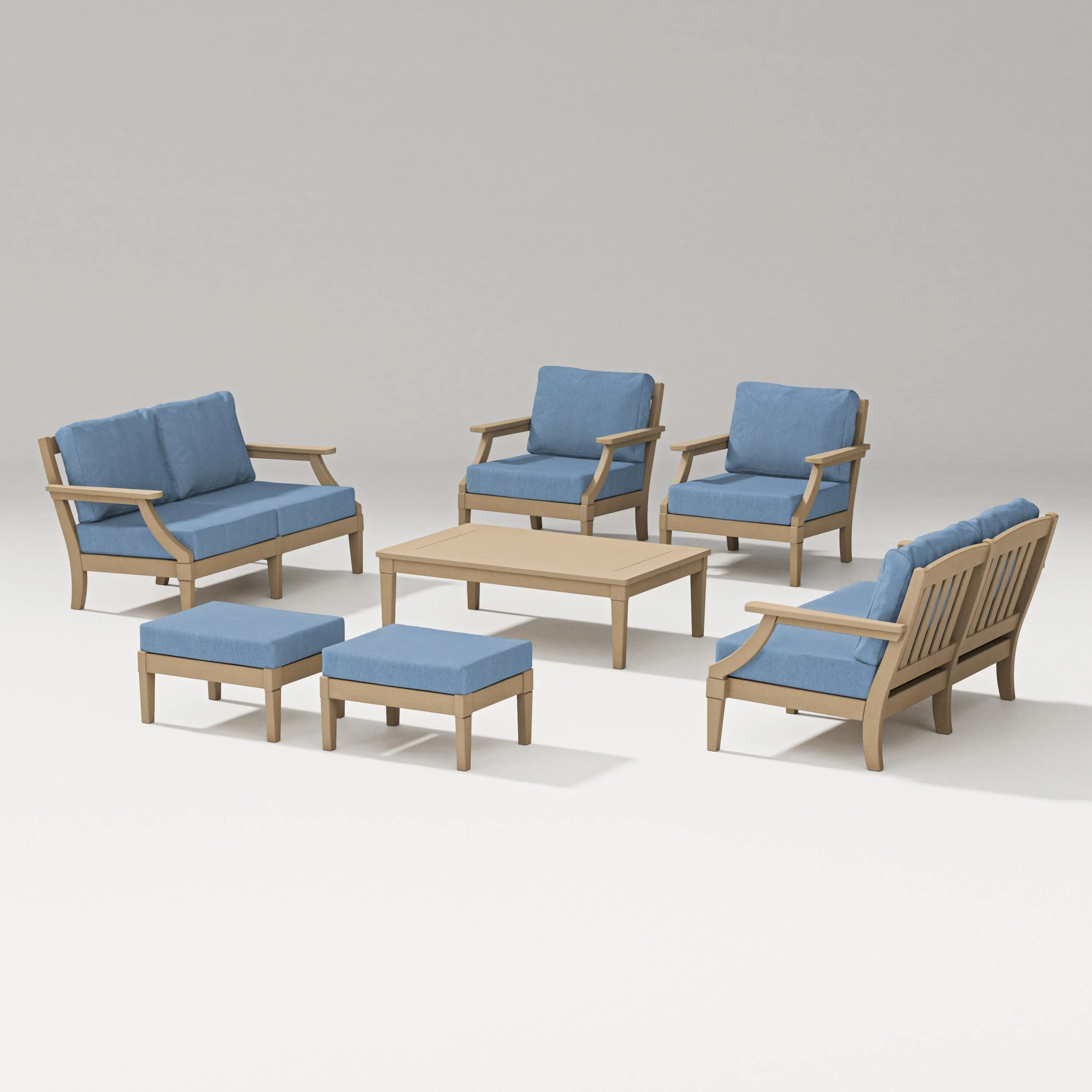 Estate 7-Piece Lounge Loveseat Set