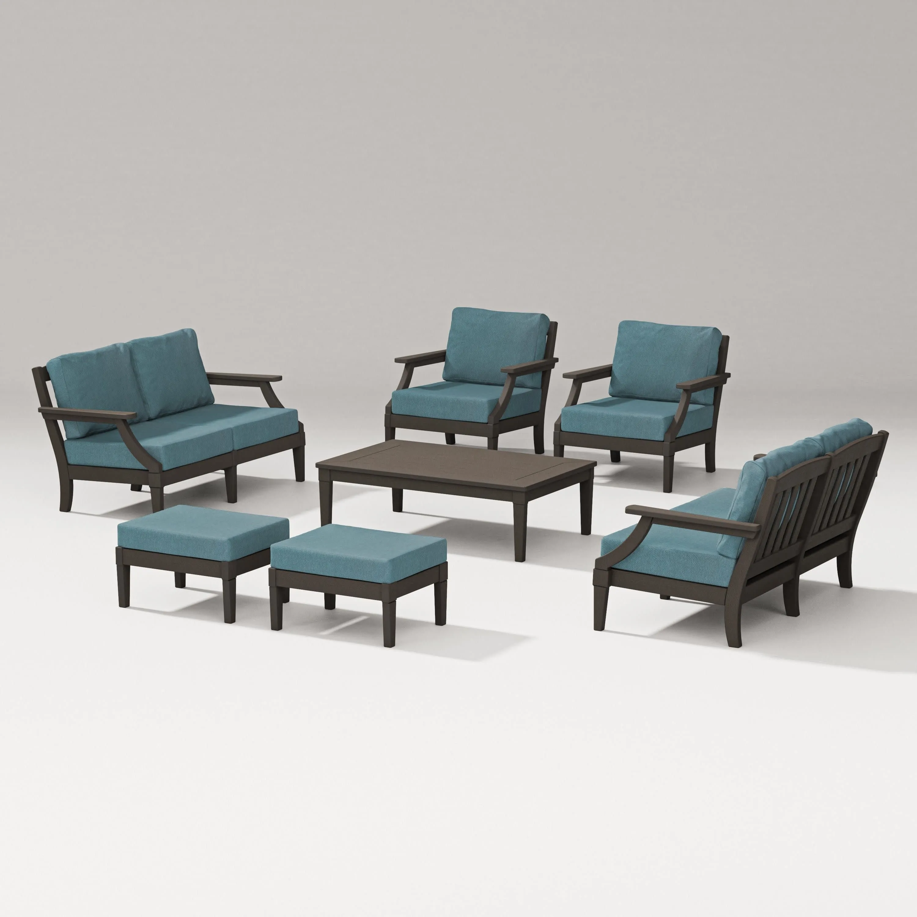 Estate 7-Piece Lounge Loveseat Set