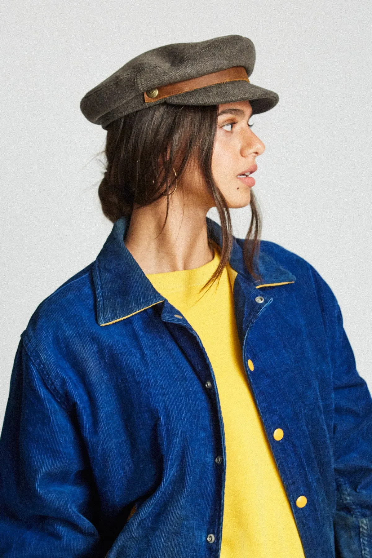 Fiddler Cap - Brown/Grey