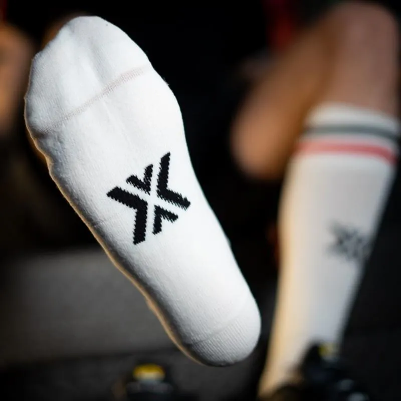 Football Socks, Top, White/Red/Black