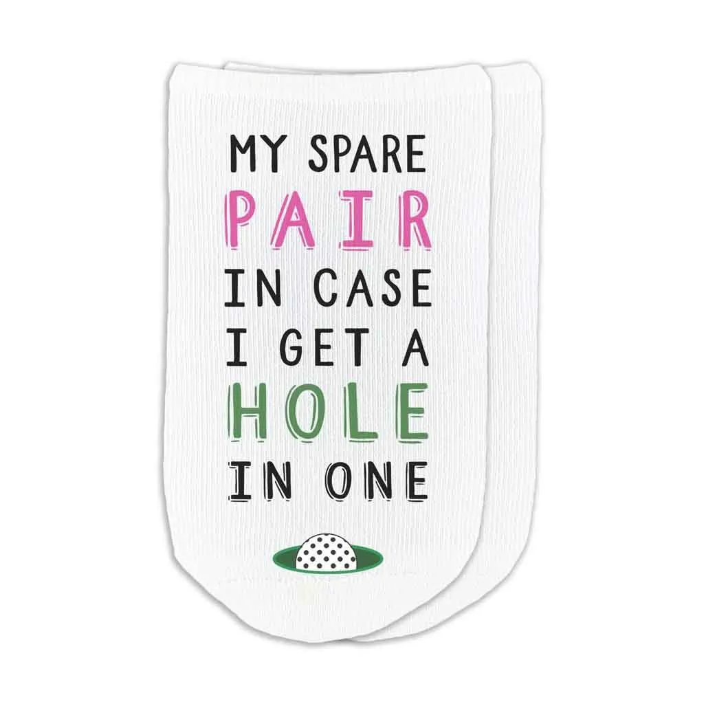 Funny Hole in One Golf Socks for Women Golfers