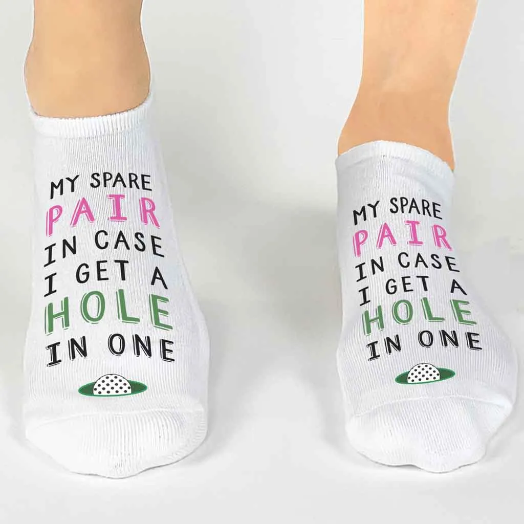 Funny Hole in One Golf Socks for Women Golfers