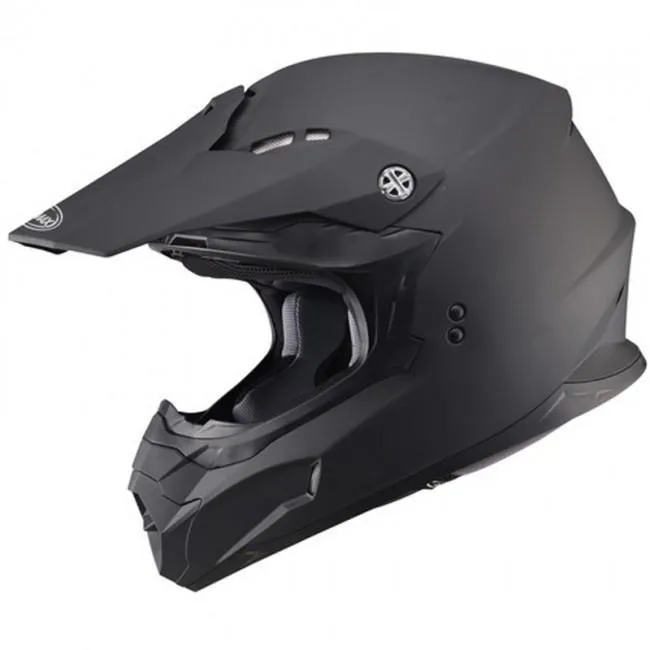 GMax MX46 Uncle Matte Black Youth Motocross Helmet