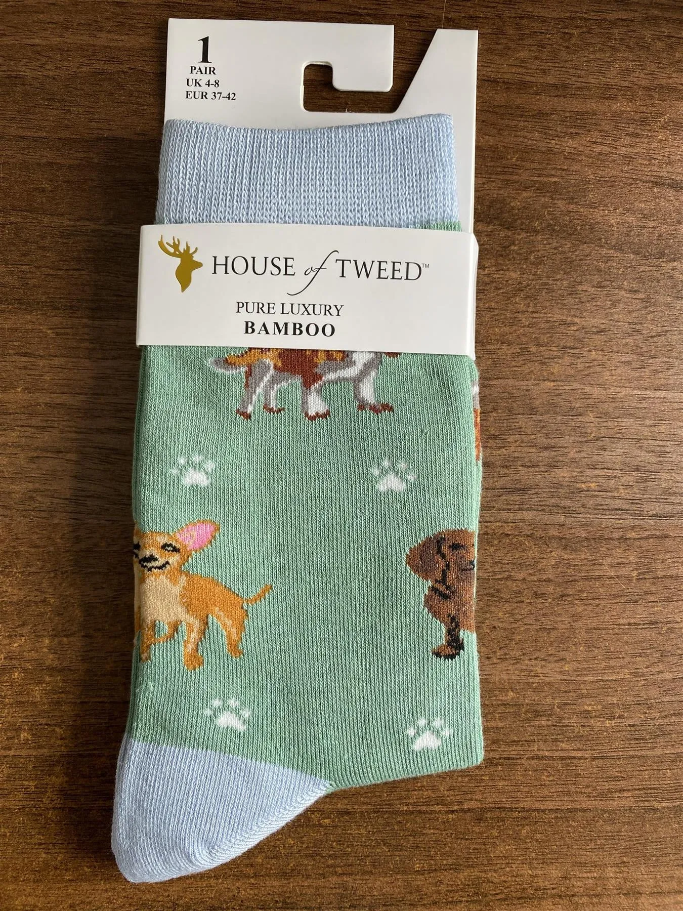 House of Tweed Pure Luxury Women's Bamboo Socks - Animal Pattern Collection