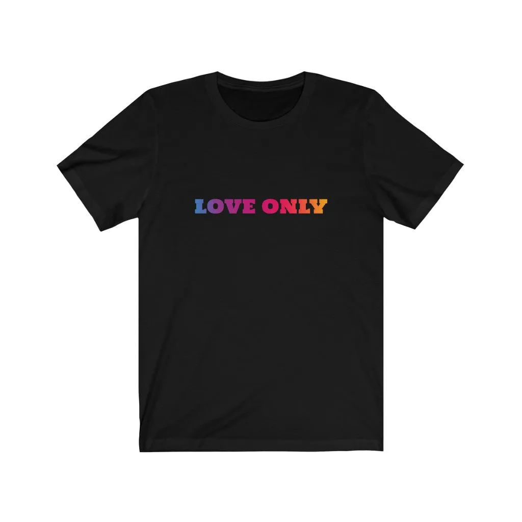 Love Only Colorful Print Jersey Short Sleeve Tee