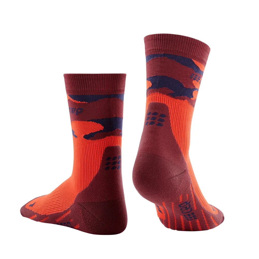 Mens CEP Mid Cut Socks Compression CAMOCLOUD