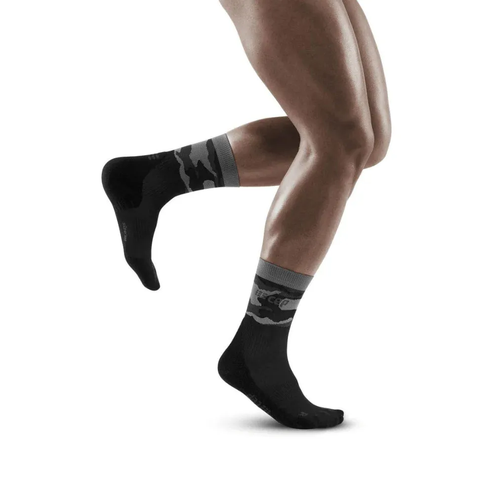 Mens CEP Mid Cut Socks Compression CAMOCLOUD