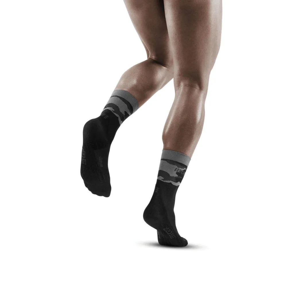 Mens CEP Mid Cut Socks Compression CAMOCLOUD