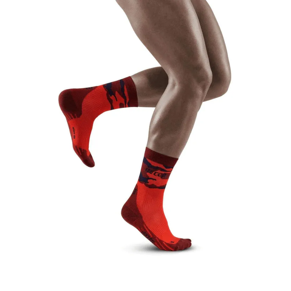 Mens CEP Mid Cut Socks Compression CAMOCLOUD
