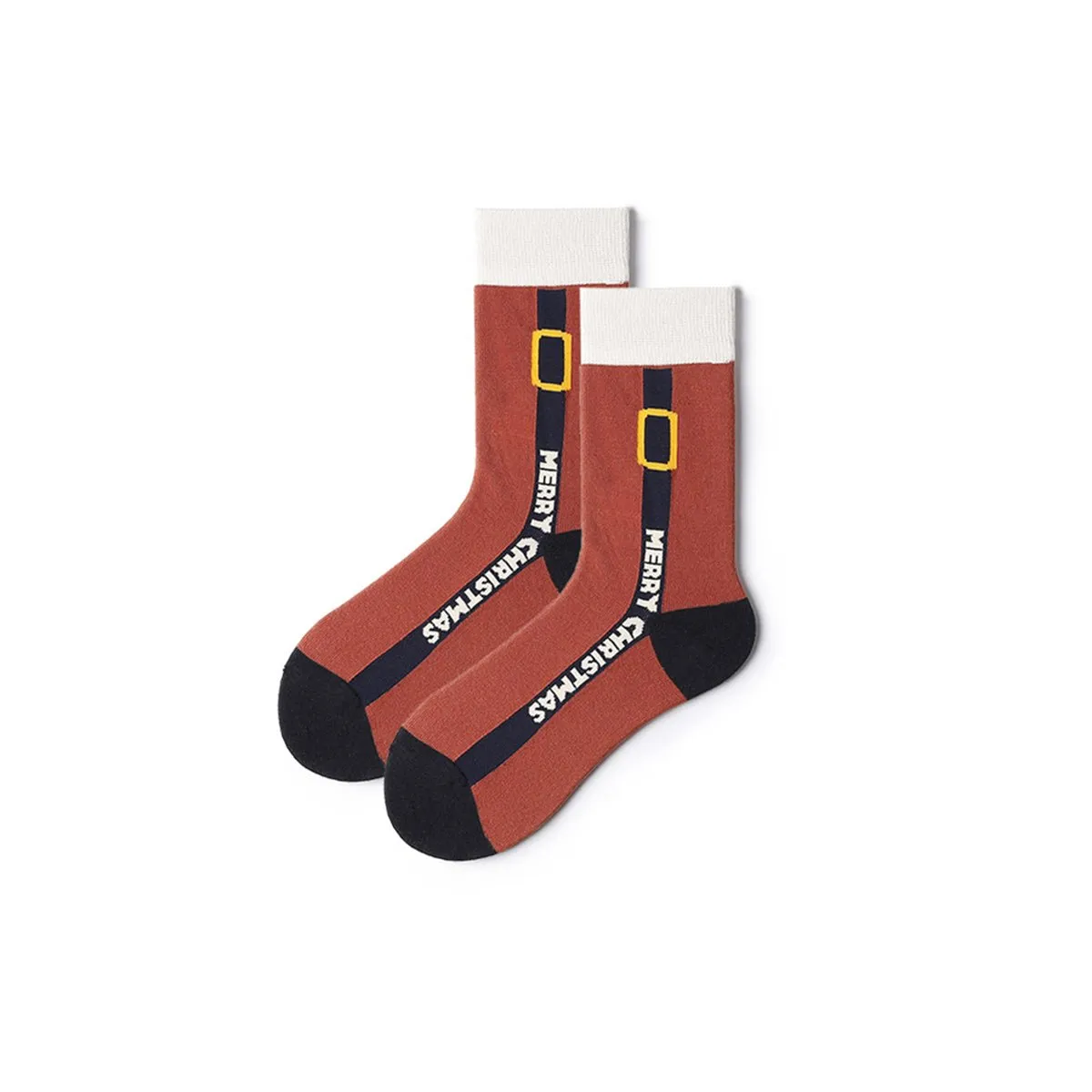 Merry Christmas All-season Unisex 5pcs Crew Socks Set