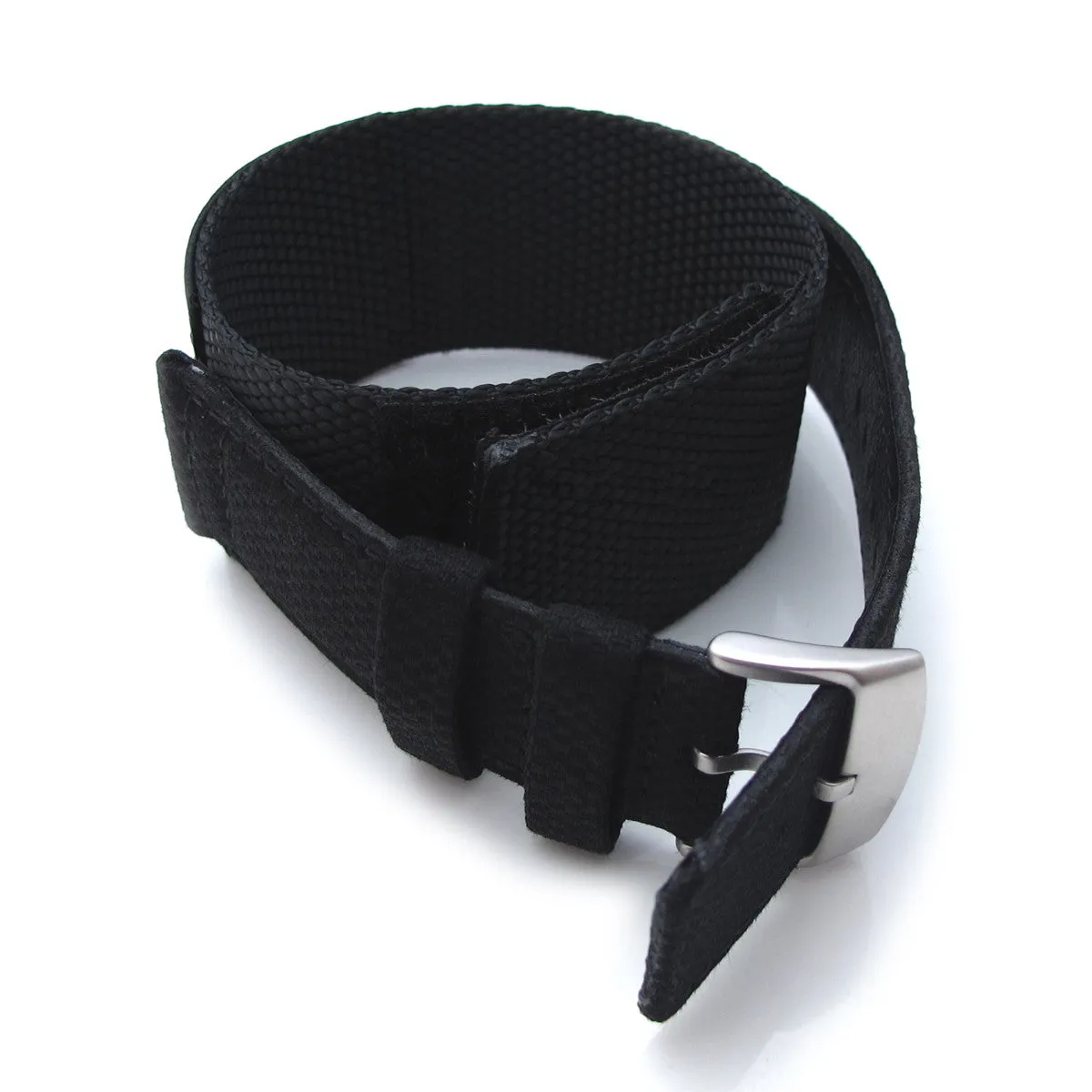 MiLTAT 24mm Double Layer Nylon Hook and Loop Fastener Watch Strap for 44mm Panerai, B