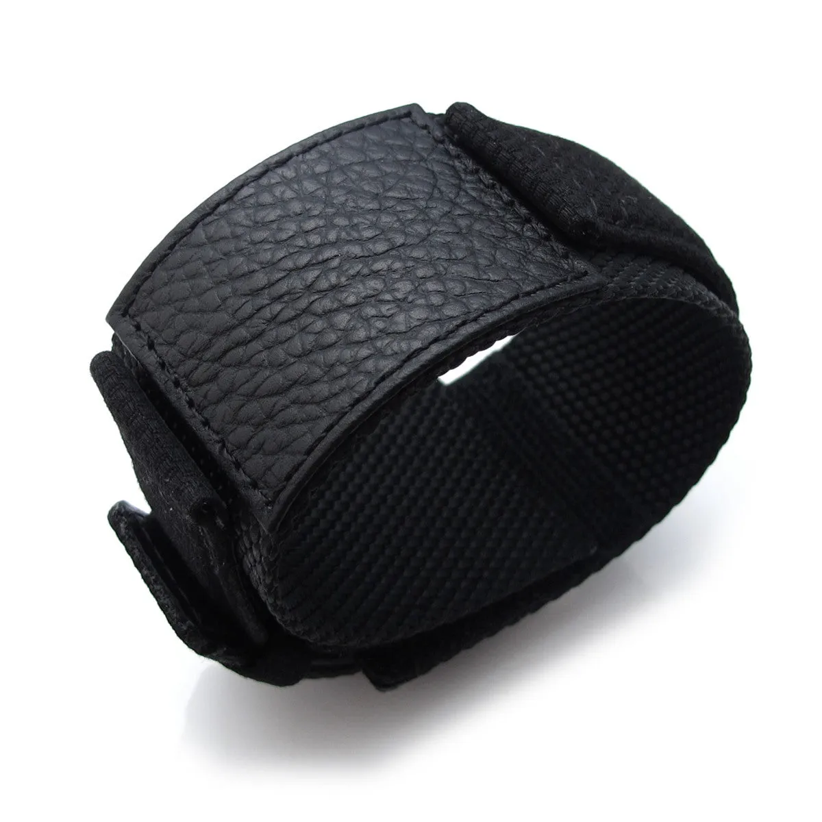 MiLTAT 24mm Double Layer Nylon Hook and Loop Fastener Watch Strap for 44mm Panerai, B