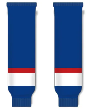 Modelline 1979-80 Winnipeg Jets Away Royal Blue Knit Ice Hockey Socks