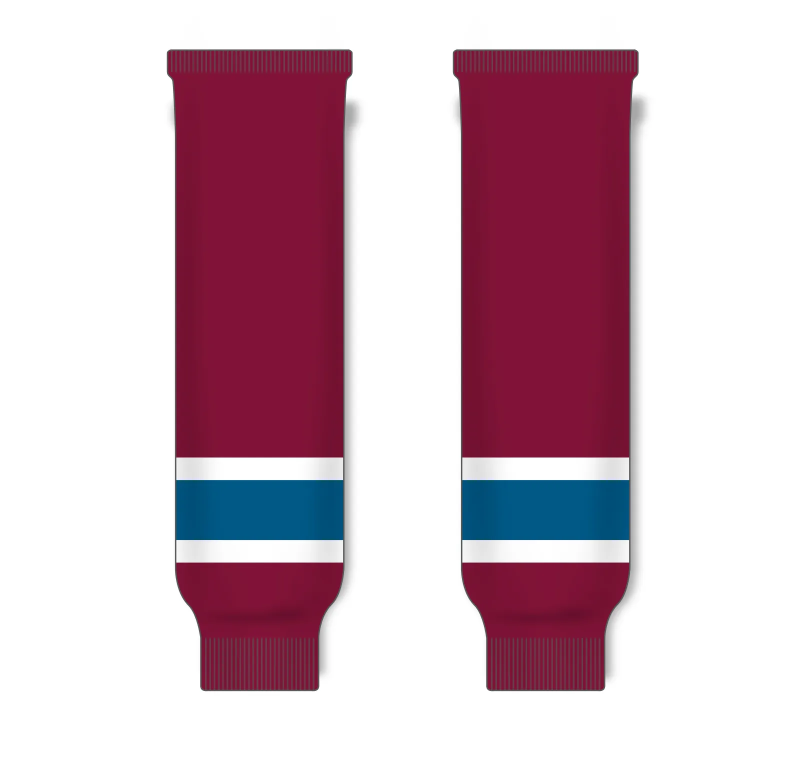 Modelline Cardinal Red/Capital Blue/White Ice Hockey Socks