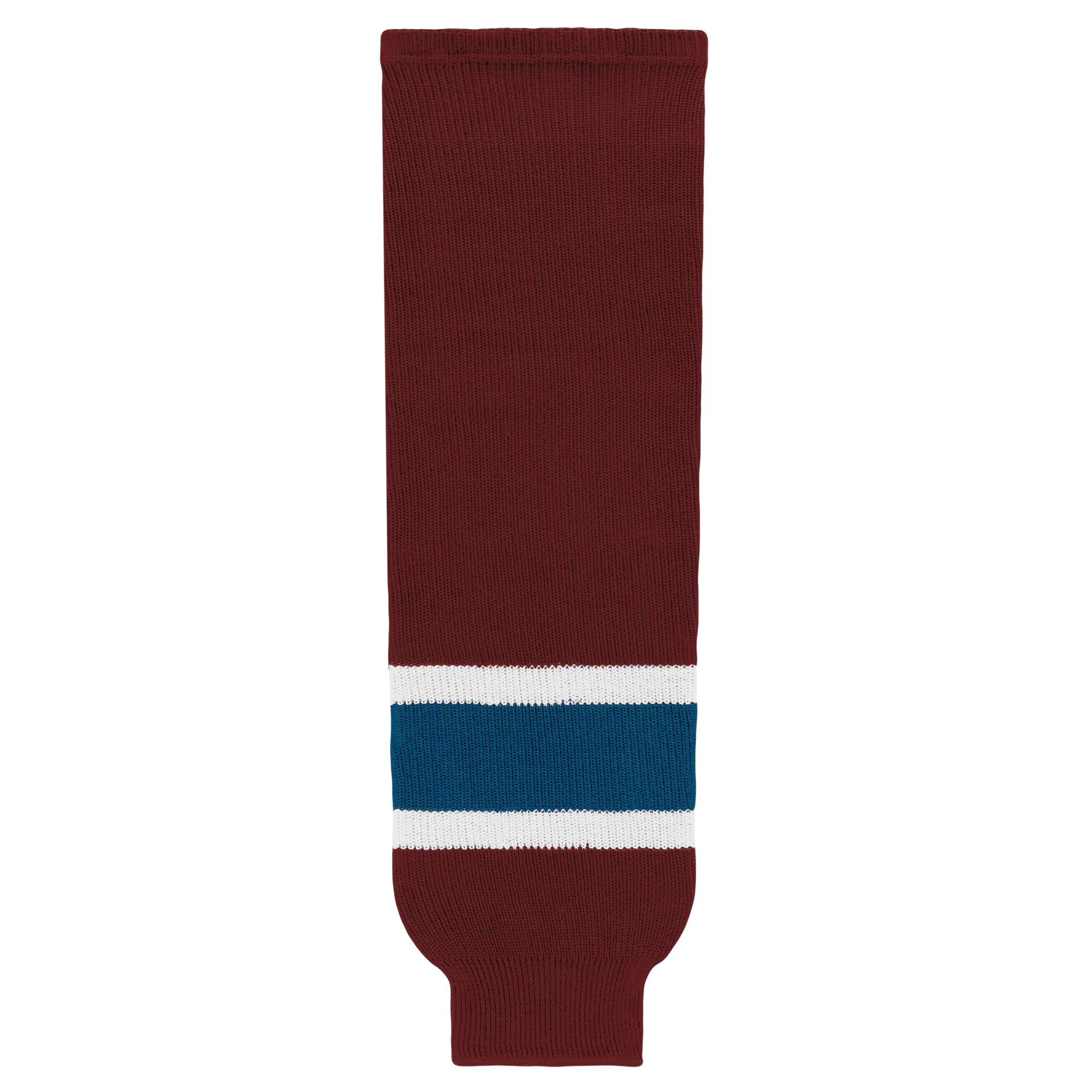 Modelline Cardinal Red/Capital Blue/White Ice Hockey Socks