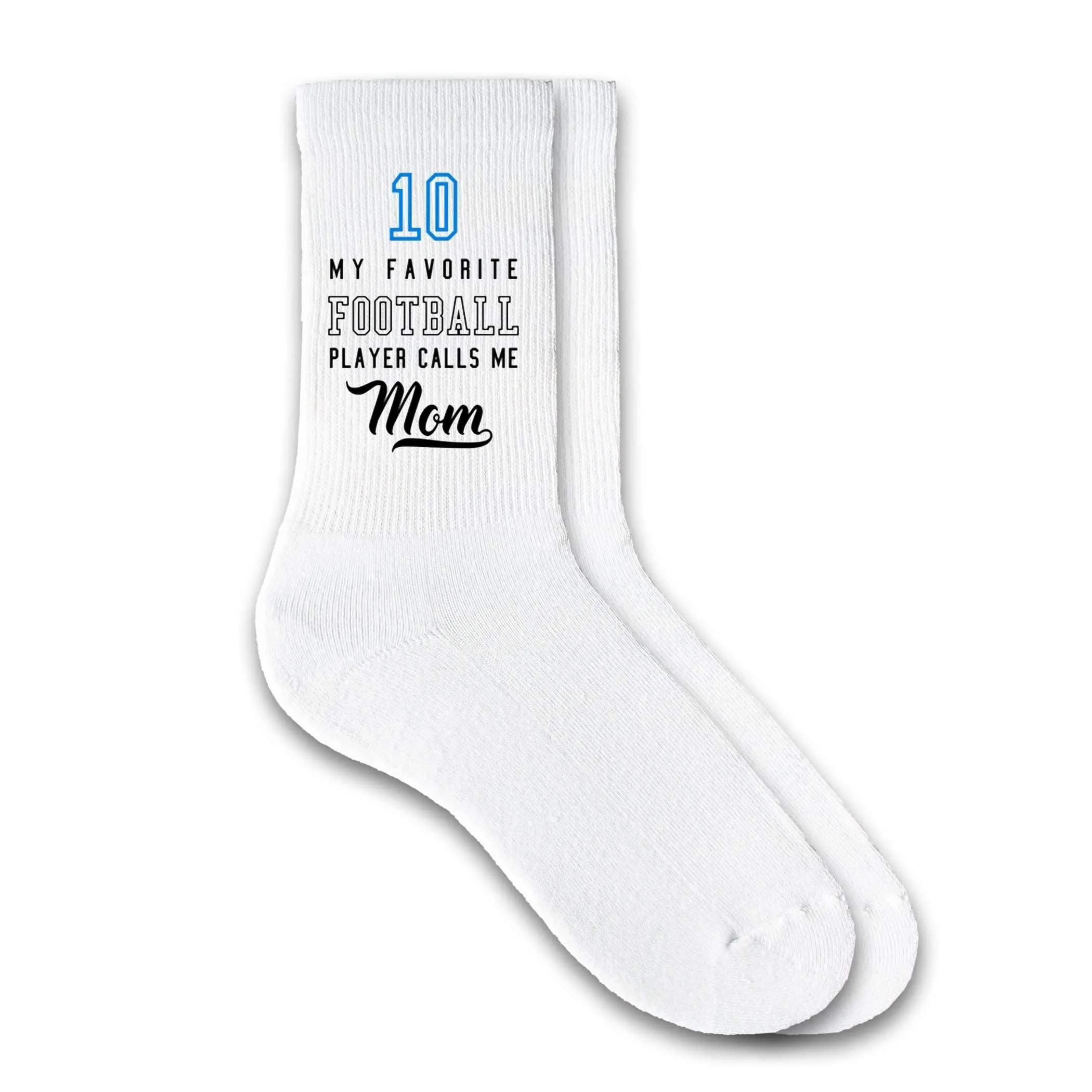 Mom's Favorite Football Player - Custom Football Fan Socks