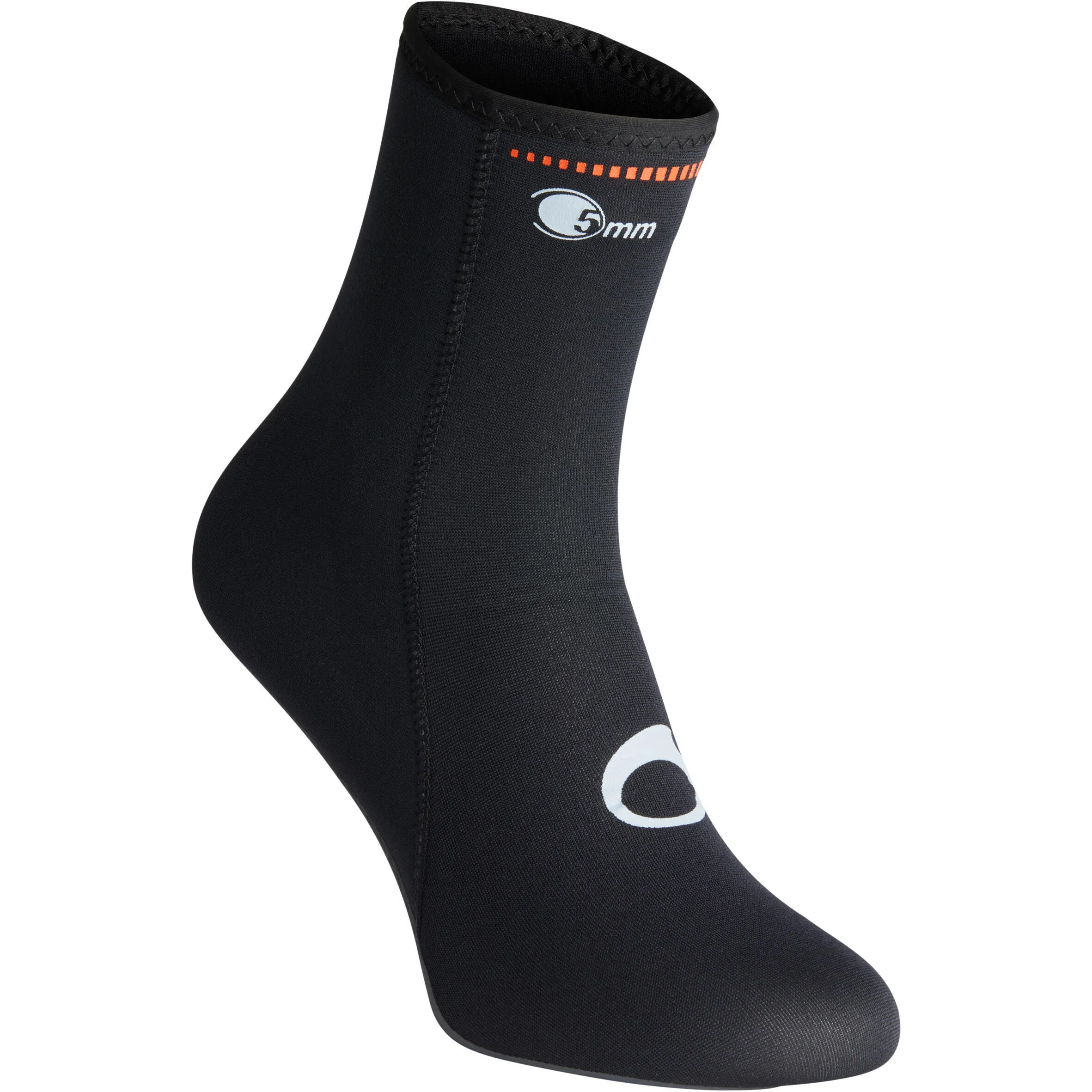 Neoprene diving socks 5 mm black SCD 500 Subea