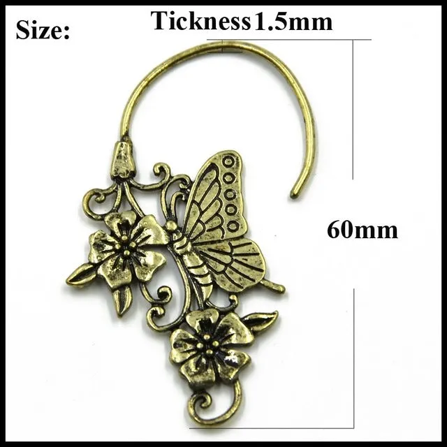 Pair Brass Tribal Indian Beaded Mandala Lotus Flower Design Spiral Drop Earring Charming Jewelry Dangle Ear Piercing 16 Style