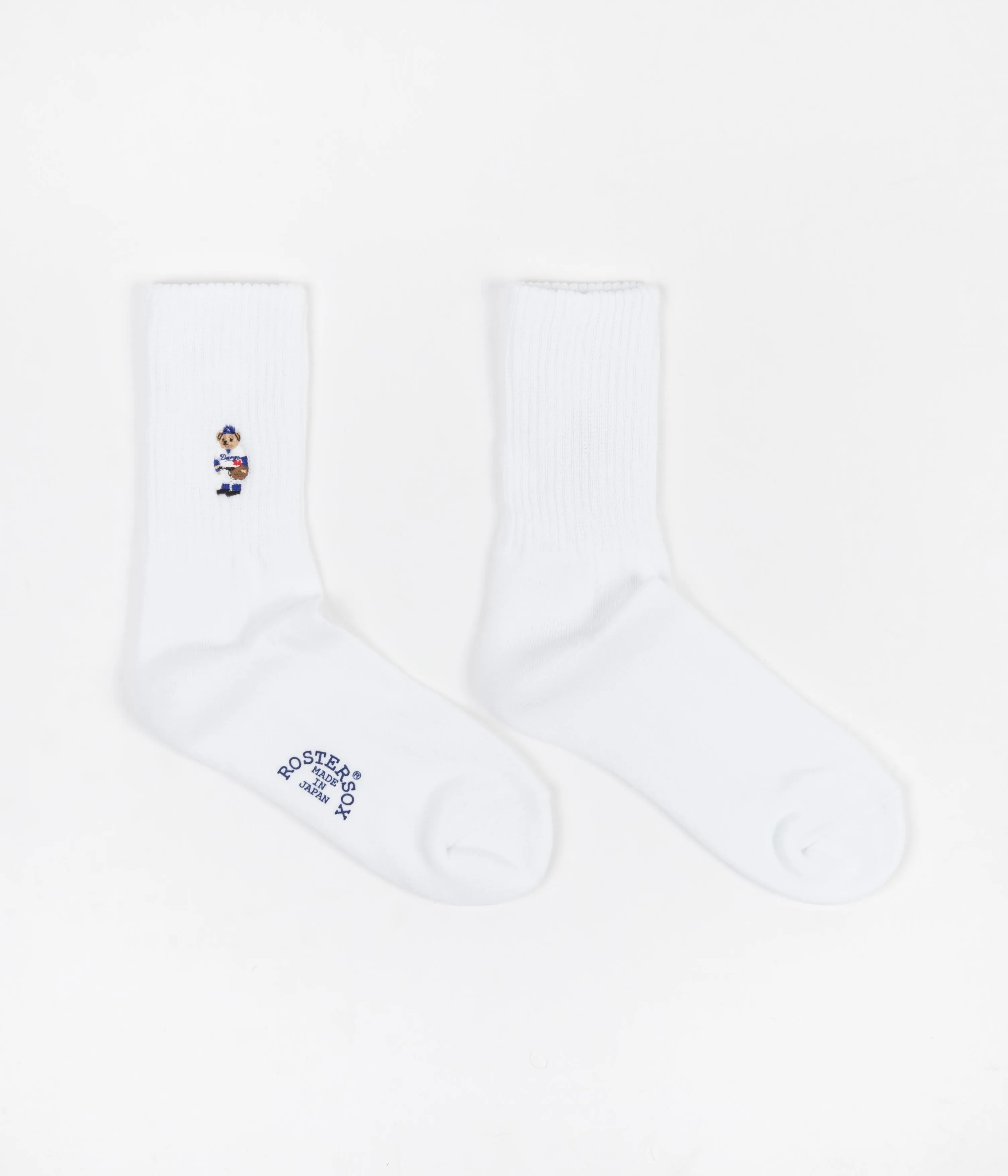 Rostersox Bear Socks - White