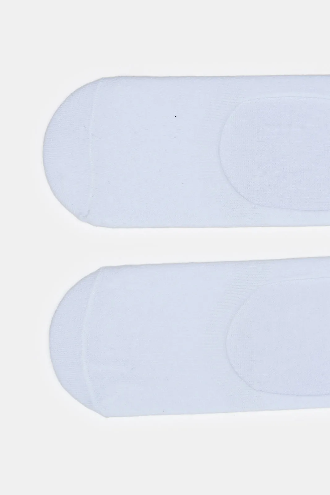 Senior Boys White Invisible Length Socks (2 Pairs)