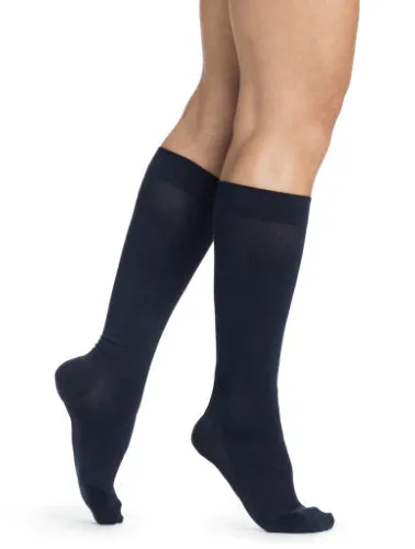 Sigvaris 151C Sea Island Cotton for Women, 15-20 mmHg, Knee High, CT