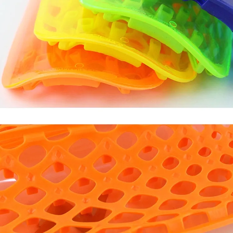 TPR Honeycomb Transparent Leg Protection Plug Board Football Protection Gear(Blue S)