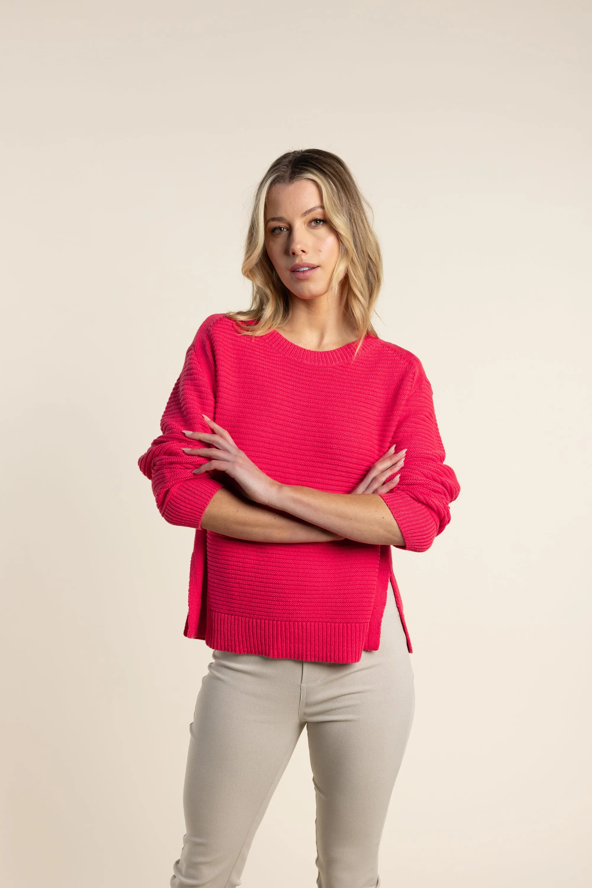 Two T's - Chunky Knit Paradise Pink