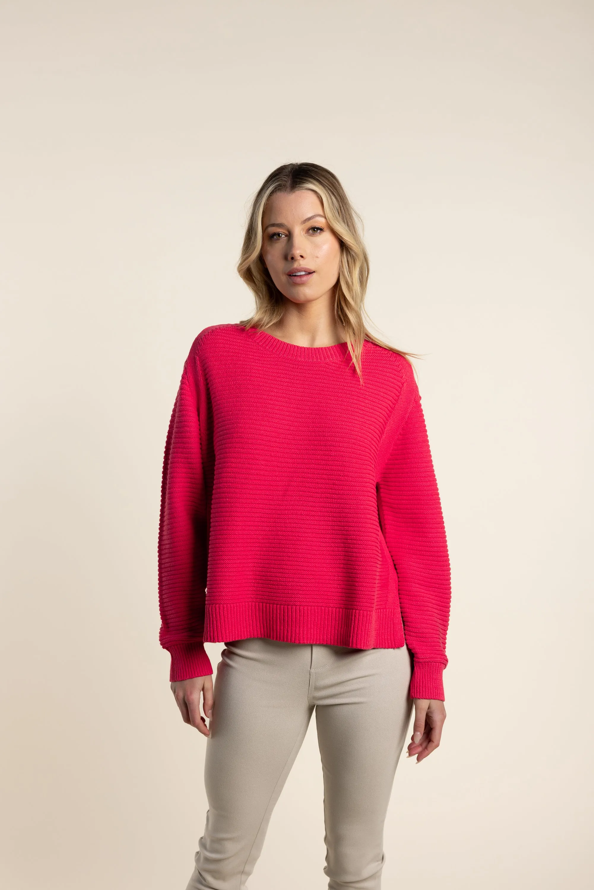 Two T's - Chunky Knit Paradise Pink