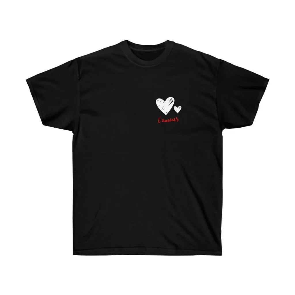 Womens Double Hearts L'amour Ultra Cotton T-Shirt
