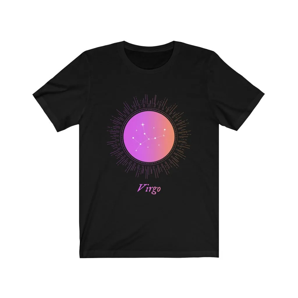 Womens VIRGO Gradient Zodiac T-Shirt